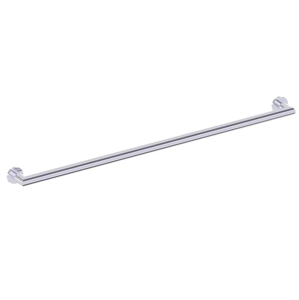 Kartners - 9200 Series 42-inch Round Mitered Grab Bar-Polished Chrome - Polished Chrome