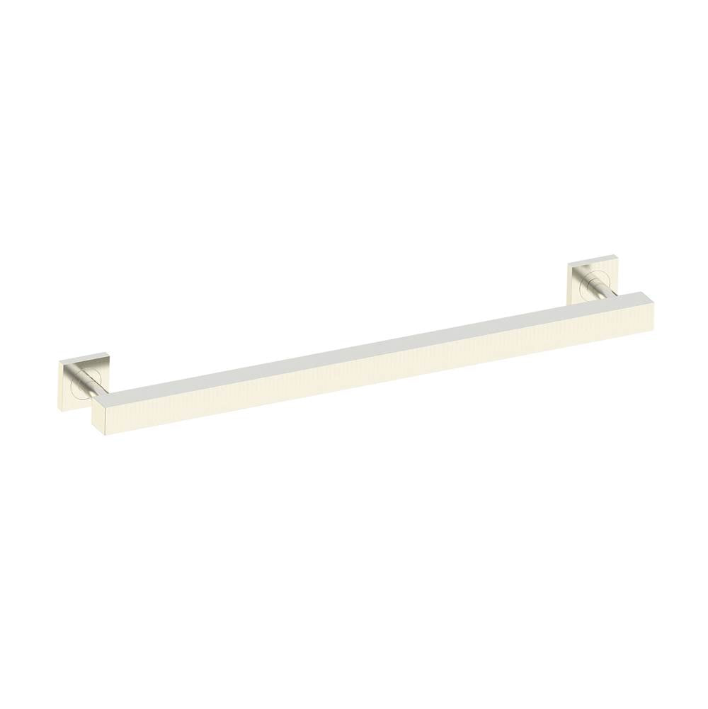 Kartners - 9300 Series 24-inch Square Grab Bar-Brushed Nickel - Brushed Nickel