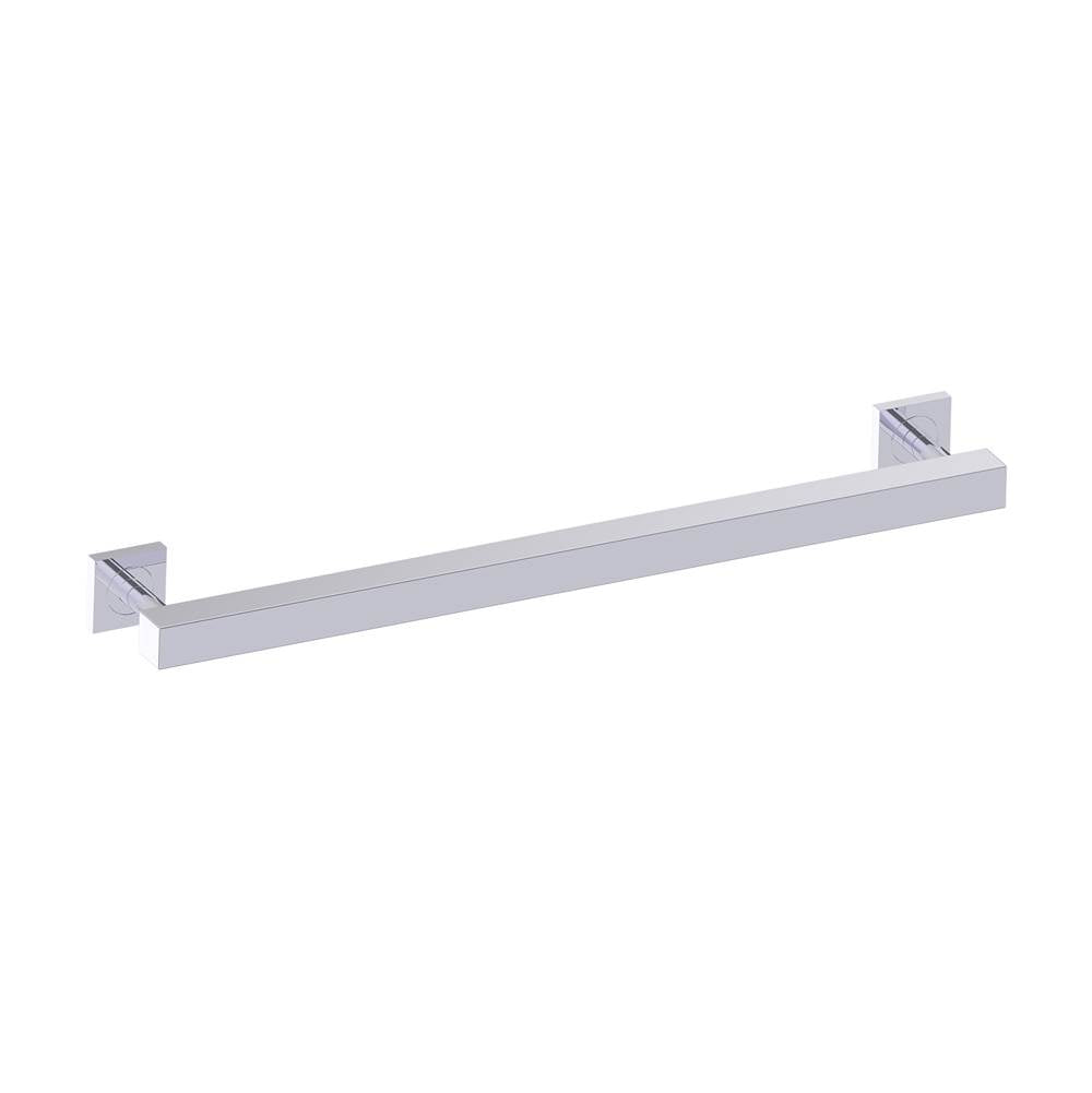 Kartners - 9300 Series 24-inch Square Grab Bar-Polished Chrome - Polished Chrome