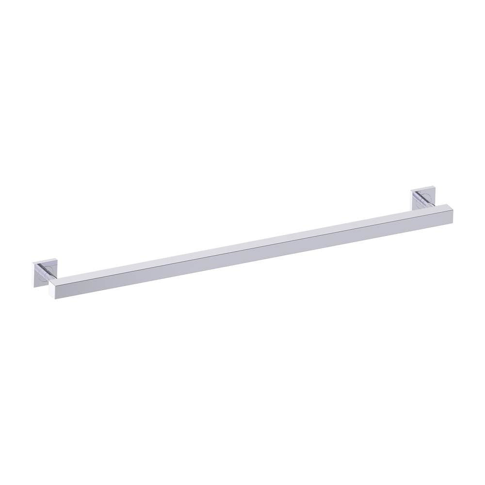 Kartners - 9300 Series 36-inch Square Grab Bar-Polished Chrome - Polished Chrome