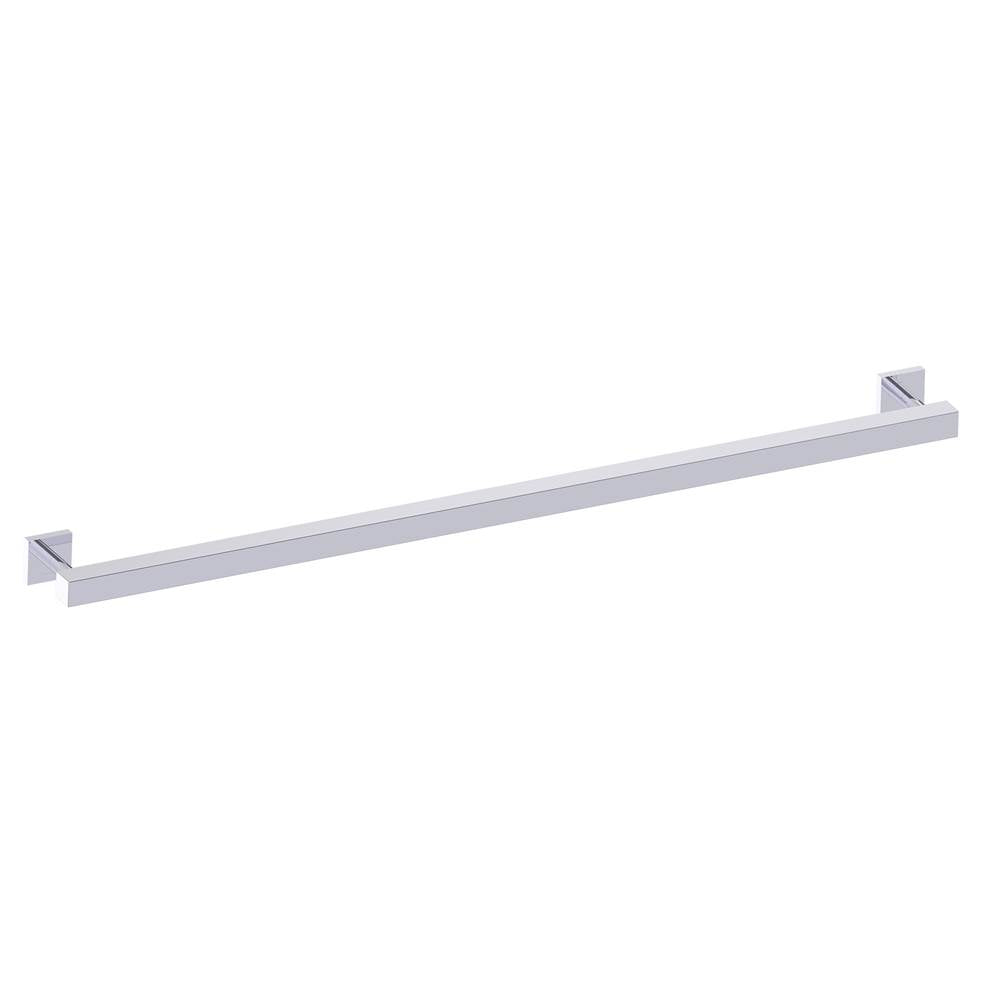 Kartners - 9300 Series 42-inch Square Grab Bar-Polished Chrome - Polished Chrome