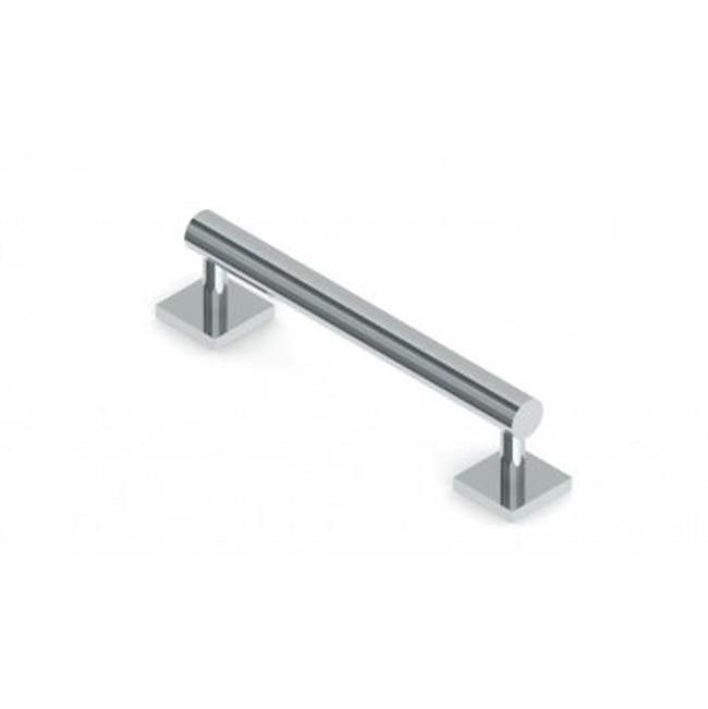 Kartners - 9400 Series 18-inch Round Grab Bar with Square Rosettes- 35mm-Prosecco Bronze - Prosecco Bronze