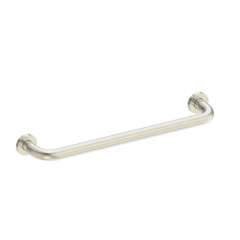Kartners - 18-inch - 24-inch - 1-inch Diameter- Personal Gripbar--Brushed Nickel - Brushed Nickel
