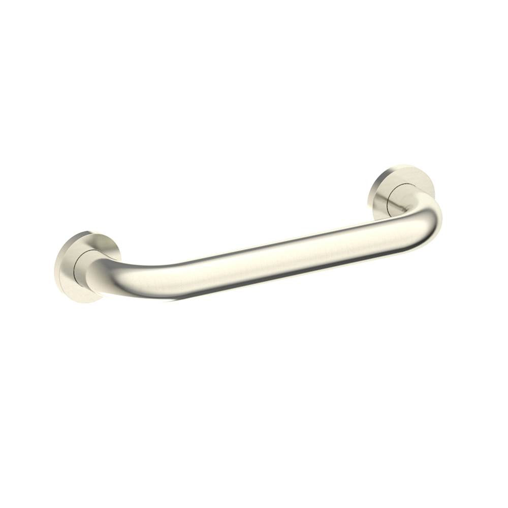 Kartners - 9500 Series 12-inch Round Grab Bar-Brushed Nickel - Brushed Nickel
