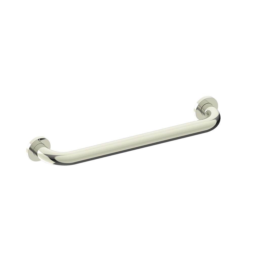 Kartners - 9500 Series 18-inch Round Grab Bar-Polished Nickel - Polished Nickel