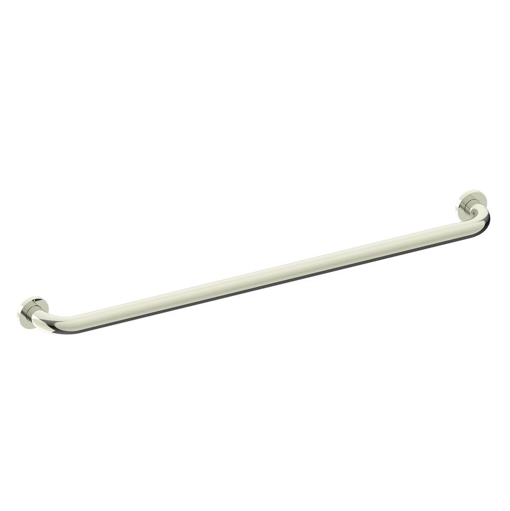 Kartners - 9500 Series 36-inch Round Grab Bar-Polished Nickel - Polished Nickel