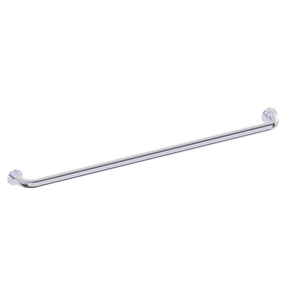 Kartners - 9500 Series 42-inch Round Grab Bar-Polished Chrome - Polished Chrome