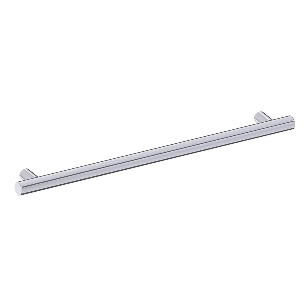 Kartners - 9700 Series Modern 24-inch Round Grab Bar-Polished Chrome - Polished Chrome