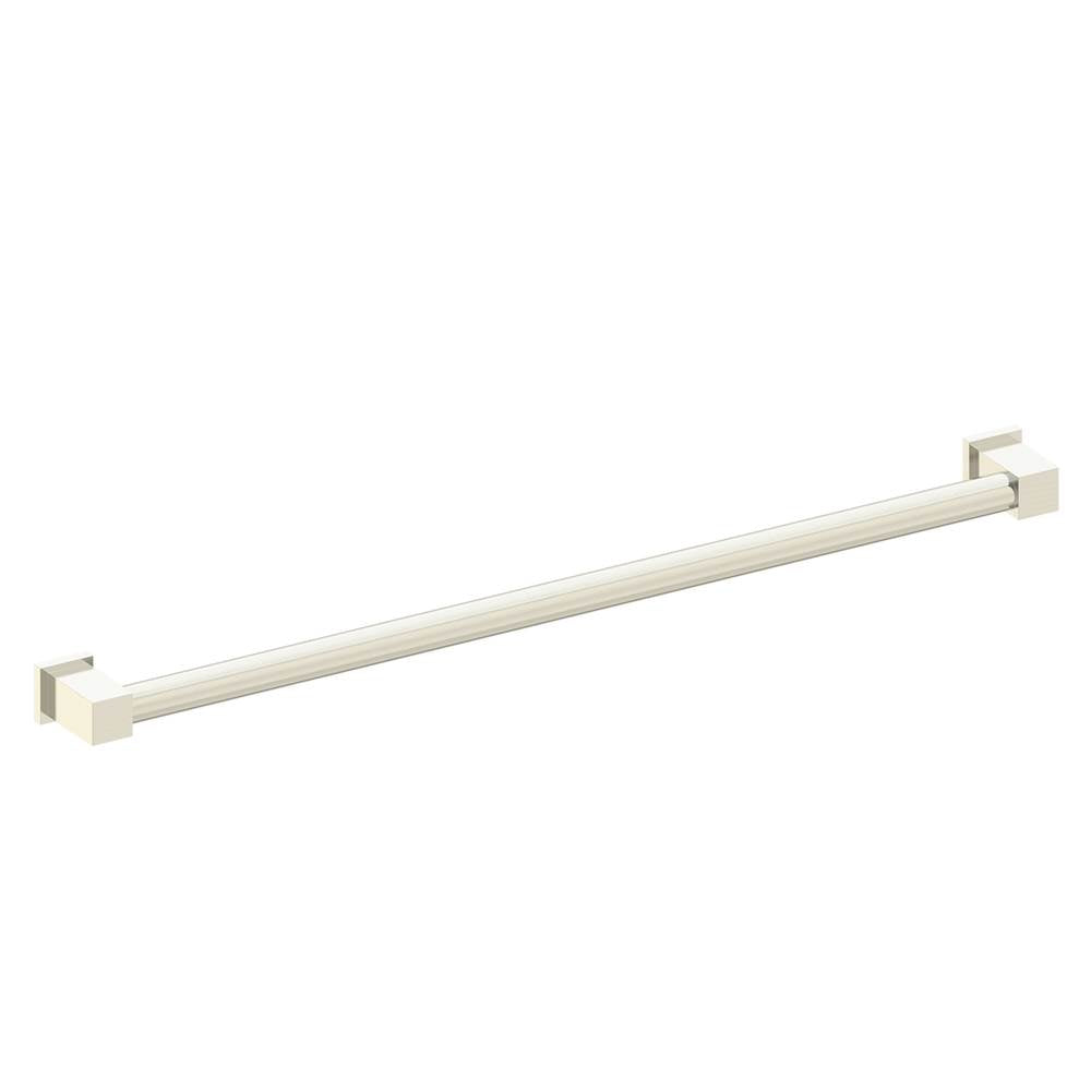 Kartners - 9800 Series 36-inch Round Grab Bar with Square Ends-Brushed Nickel - Brushed Nickel