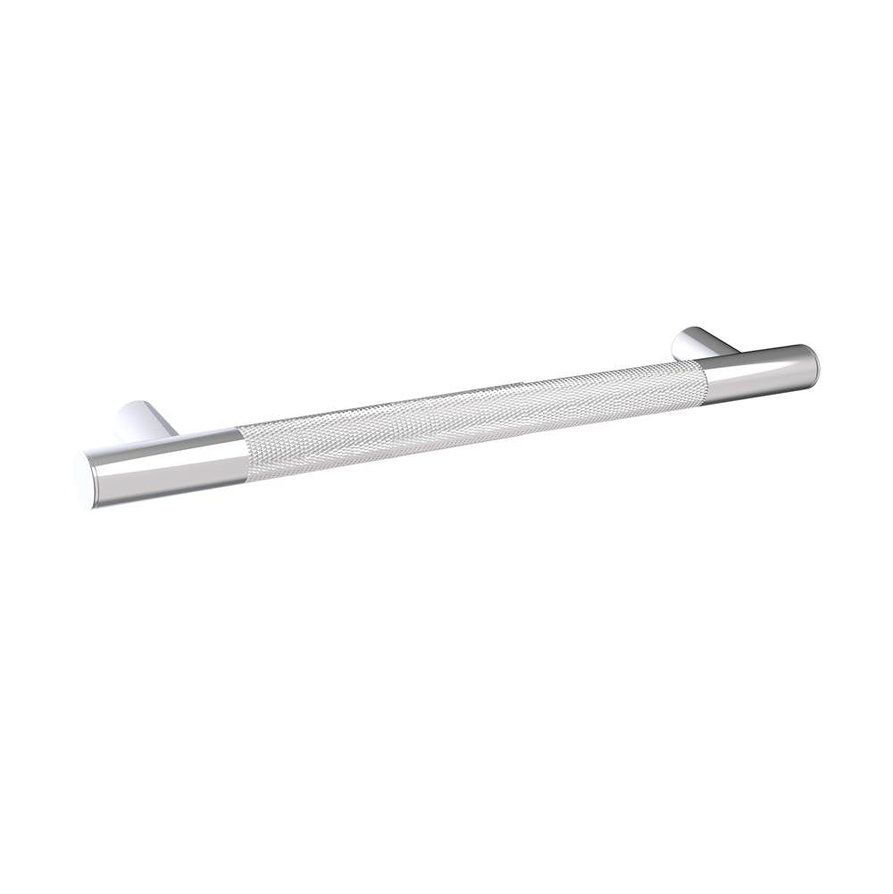 Kartners - 9900 Series Knurled 18-inch Grab Bar-Polished Chrome - Polished Chrome