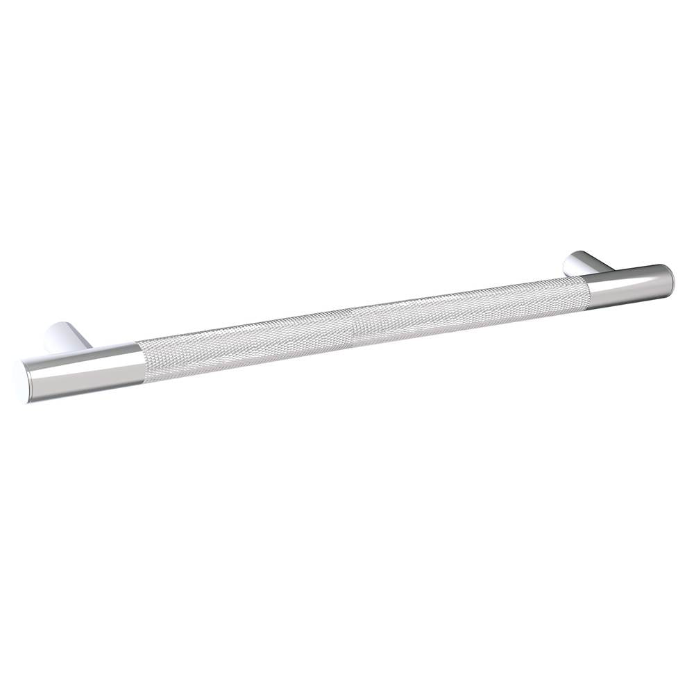 Kartners - 9900 Series Knurled 24-inch Grab Bar-Polished Chrome - Polished Chrome