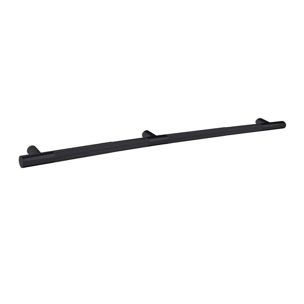 Kartners - 9900 Series Knurled 36-inch Grab Bar-Matte Black - Matte Black