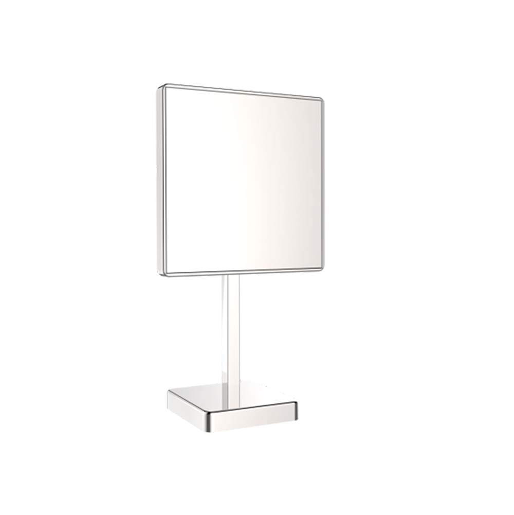 Kartners - Mirror - Free Standing Square Single Sided Mirror-Polished Nickel - Polished Nickel