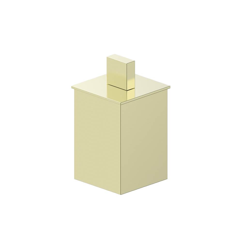 Kartners - BERLIN - Large Size Bathroom Vanity Countertop Canister-Brushed Brass - Brushed Brass