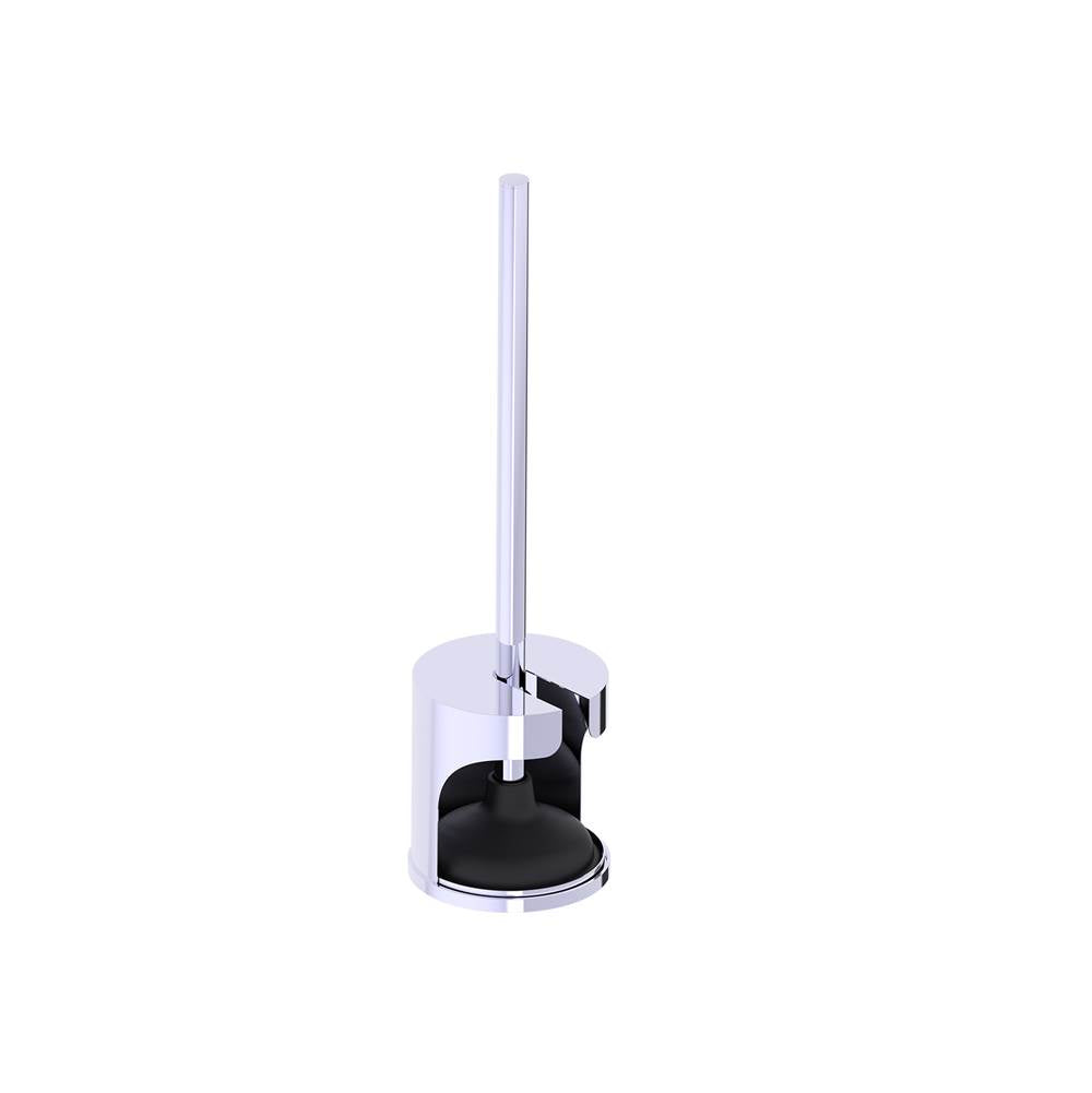Kartners - Free Standing - Decorated Round Plunger-Polished Chrome - Polished Stainless