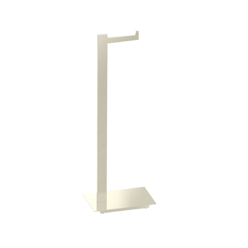 Kartners - BERLIN- Free Standing - Toilet Paper Holder-Brushed Nickel - Brushed Nickel