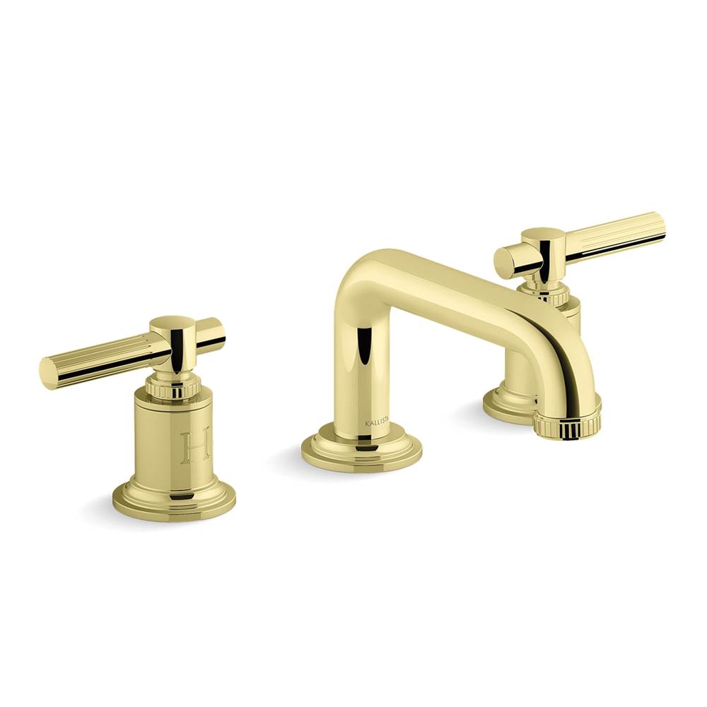 Kallista - Central Park WestE Sink Fct, Low Spt, Lv - Unlacquered Brass