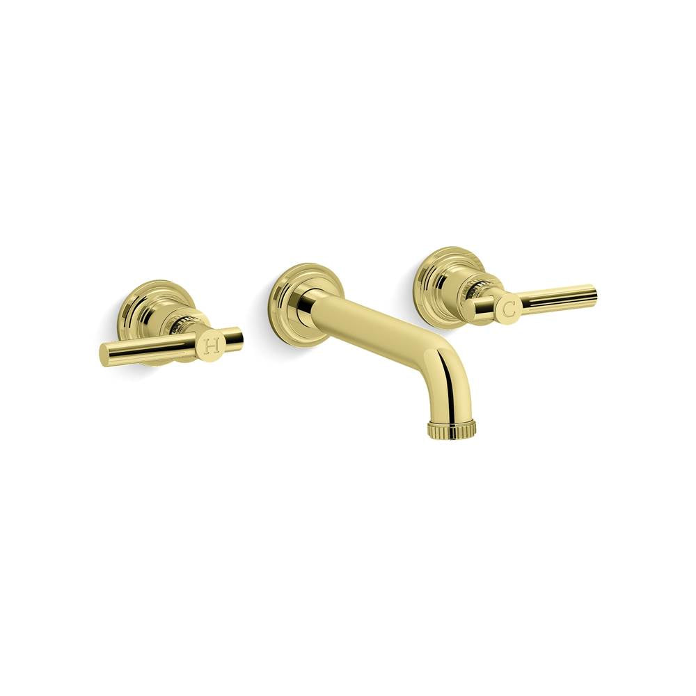 Kallista - Central Park WestE Wall Mnt Sink Fct, Lv - Unlacquered Brass