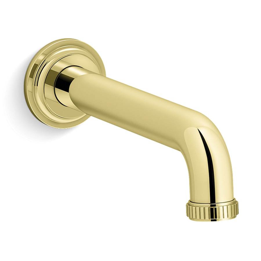 Kallista - Central Park WestE Wall Bath Spout - Unlacquered Brass