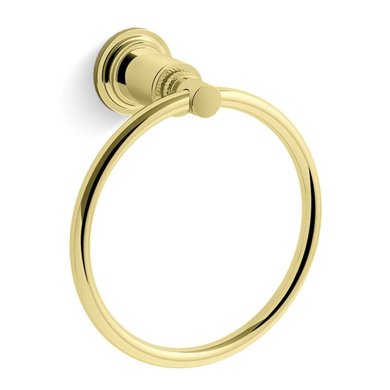Kallista - Central Park WestE Towel Ring - Unlacquered Brass