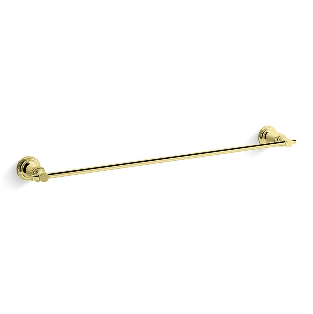 Kallista - Central Park WestE Towel Bar, 24'' - Unlacquered Brass