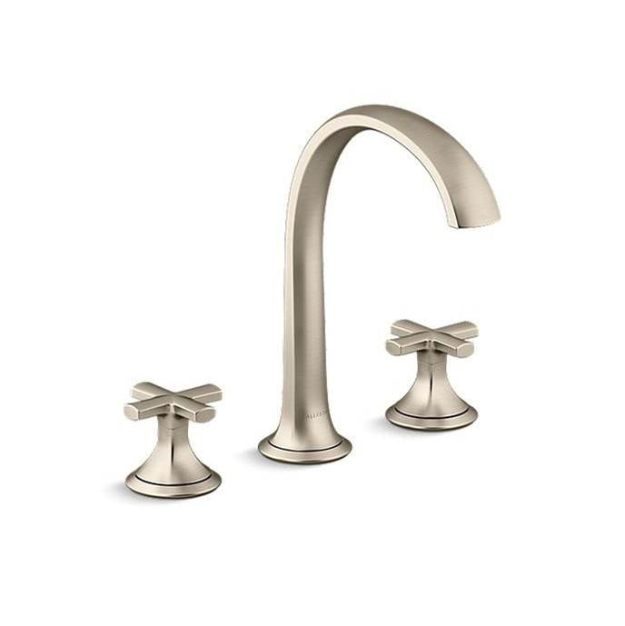 Kallista - Script Sink Faucet Arch Spout Crss Hndl - Brushed Bronze