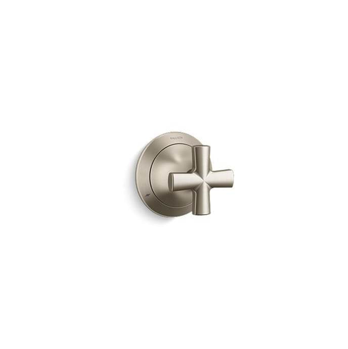 Kallista - Script Transfer Trim, Cross Handle - Brushed Bronze