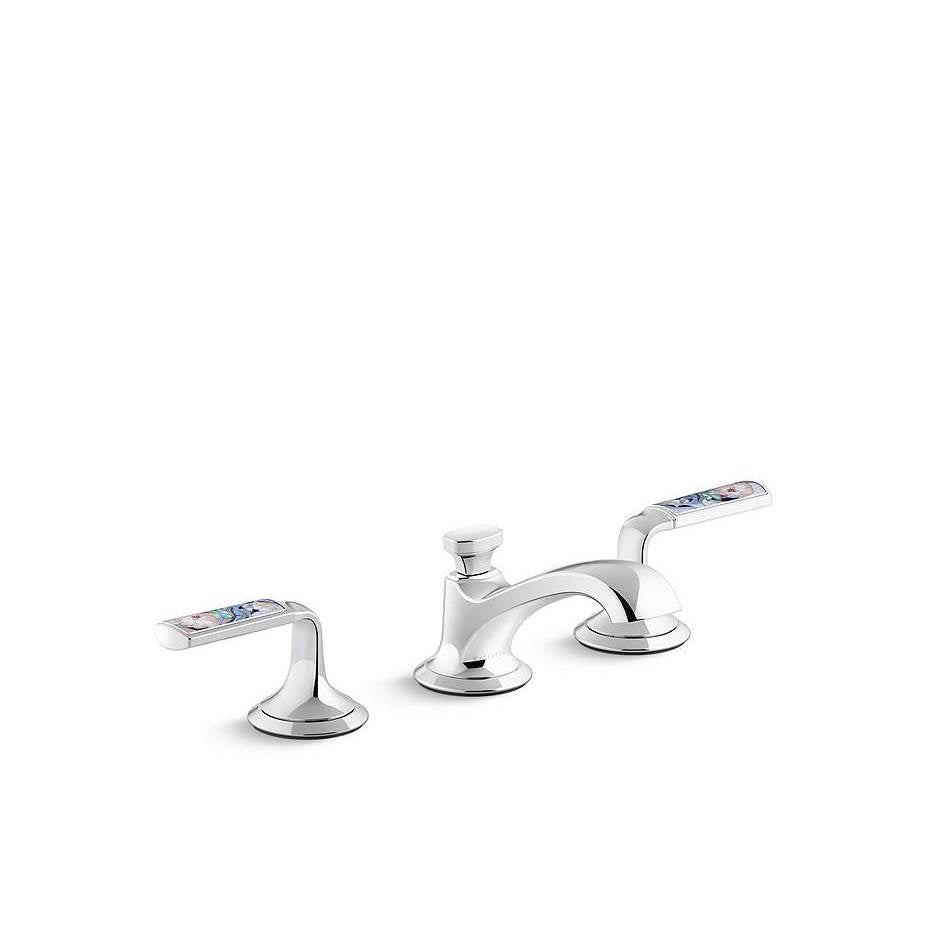 Kallista - Script Snk Fct Low Spt Enml Spring Rain - Brushed Bronze