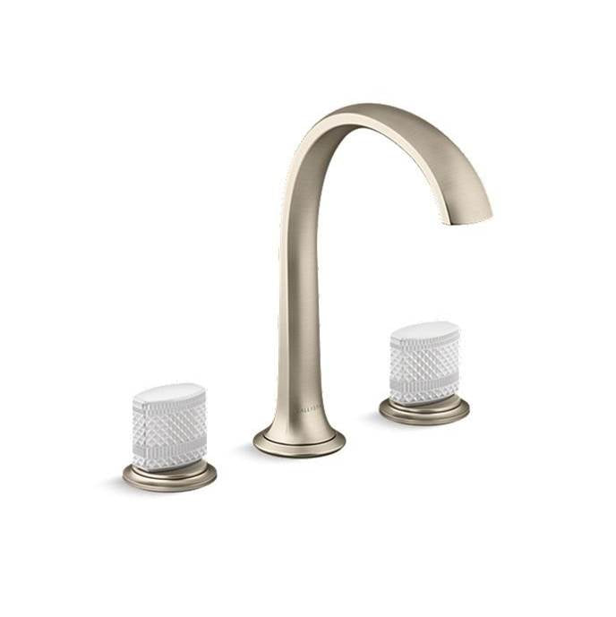 Kallista - Script Sink Faucet, Arch Spt, Wt Porc - Brushed Bronze