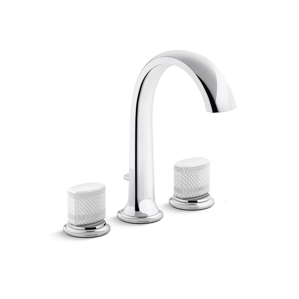 Kallista - Script Sink Faucet, Arch Spt, Wt Porc - Polished Chrome