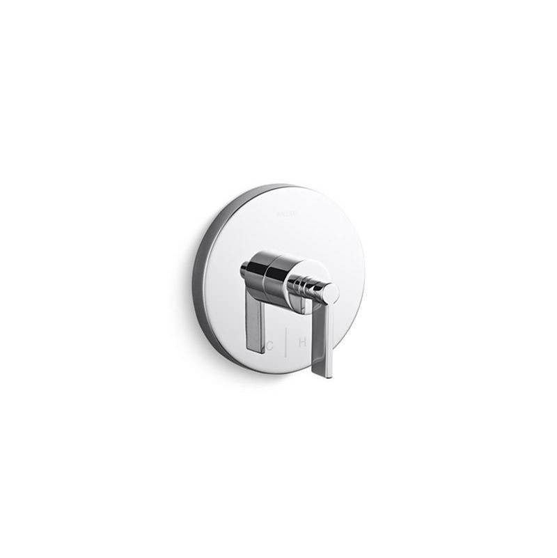 Kallista - OneE Thermo Trim, H&C, Lever Handle - Unlacquered Brass