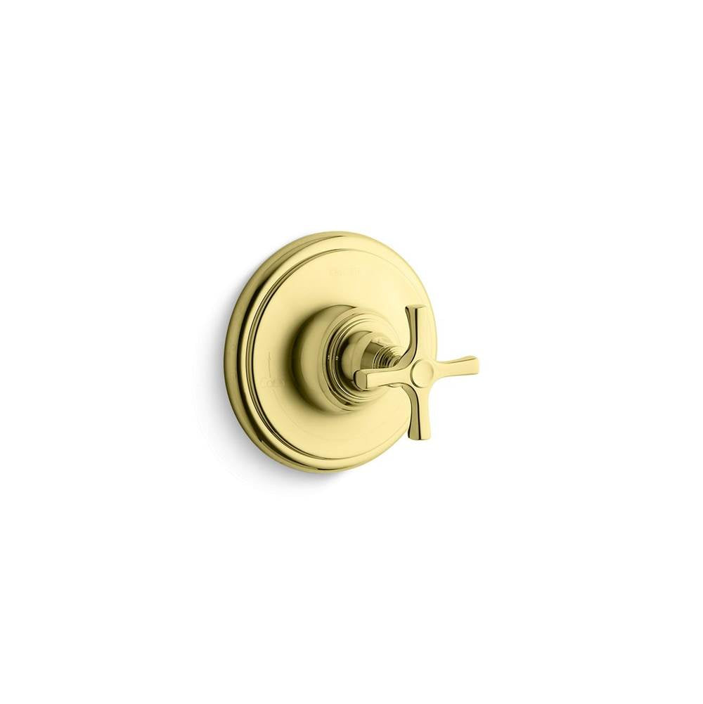 Kallista - Bellis Thermostatic Valve Trim, Cross - Unlacquered Brass