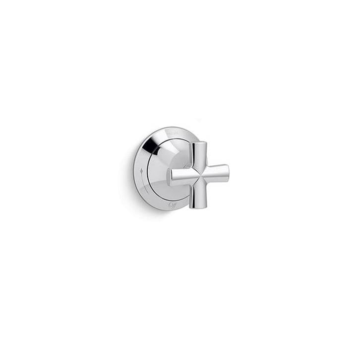 Kallista - Script Transfer Trim, Cross Handle - Polished Chrome