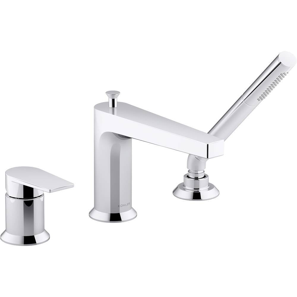 Kohler - Taut Deck-mount bath faucet with handshower - Polished Chrome