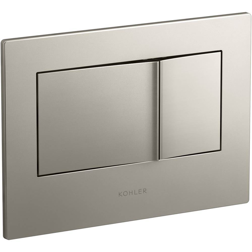 Kohler - Bevel Flush actuator plate for 2''x4'' in-wall tank and carrier system - Vibrant Brushed Nickel