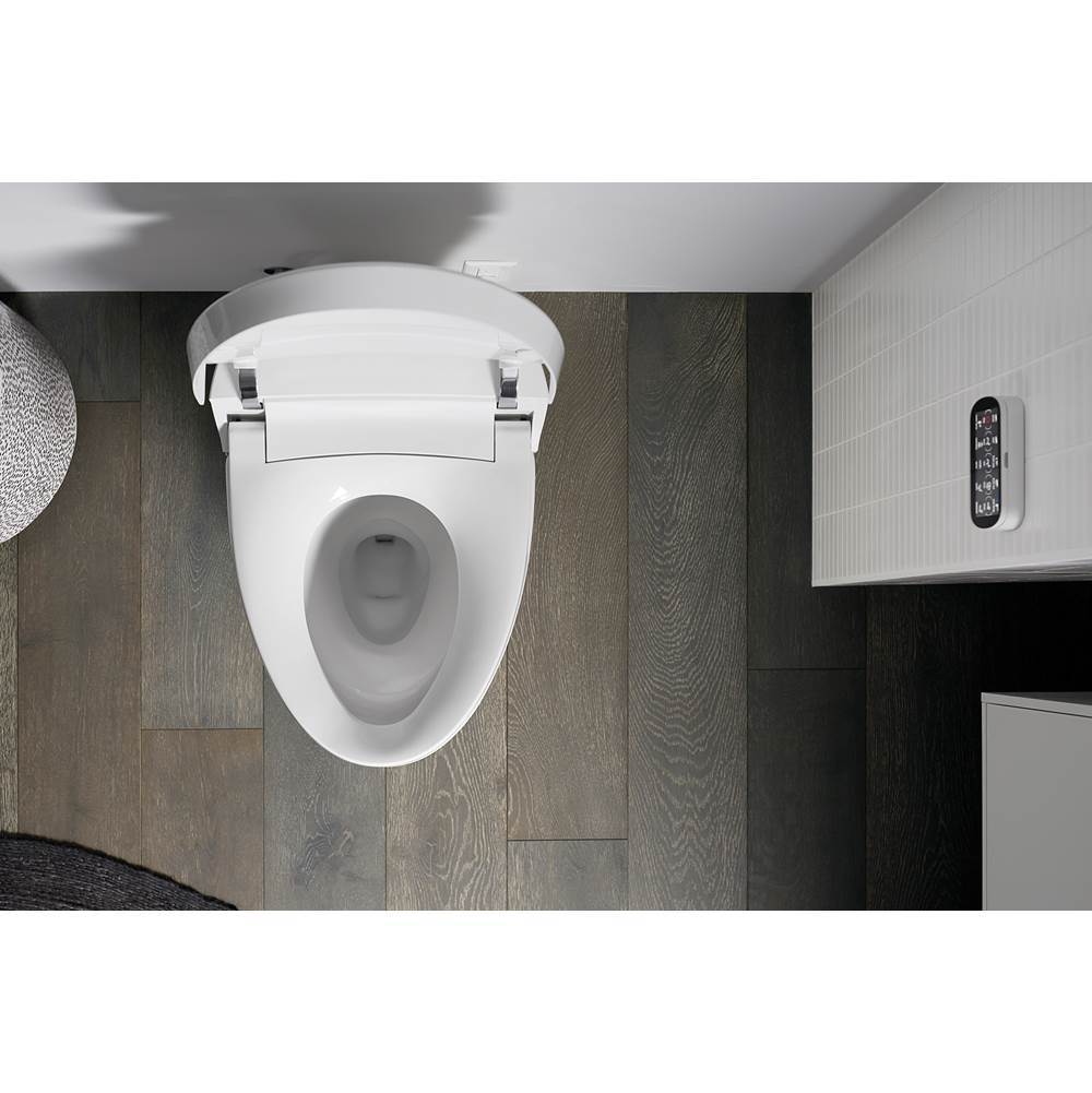 Veil One-piece compact elongated smart toilet, dual-flush