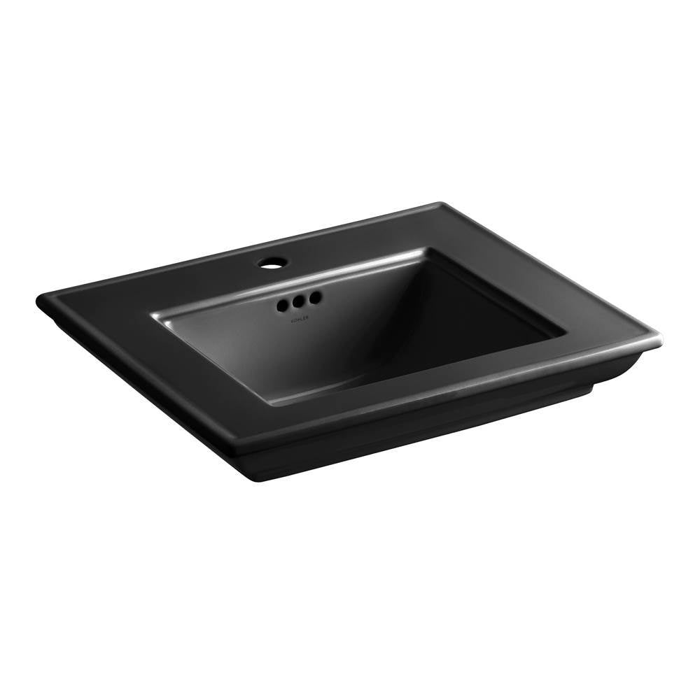 Kohler - Memoirs Stately 25'' pedestal/console table bathroom sink - Black