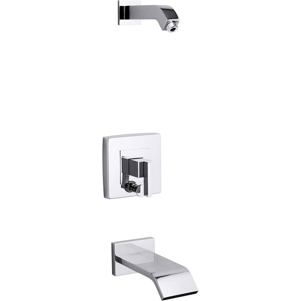 Kohler - Loure Rite-Temp bath and shower trim kit with push-button diverter, without showerhead - Polished Chrome