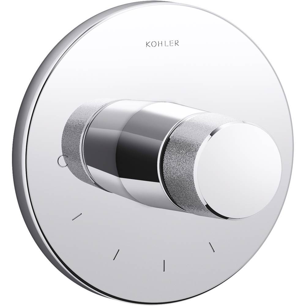Kohler - Components MasterShower temperature control valve trim with Oyl handle - Polished Chrome