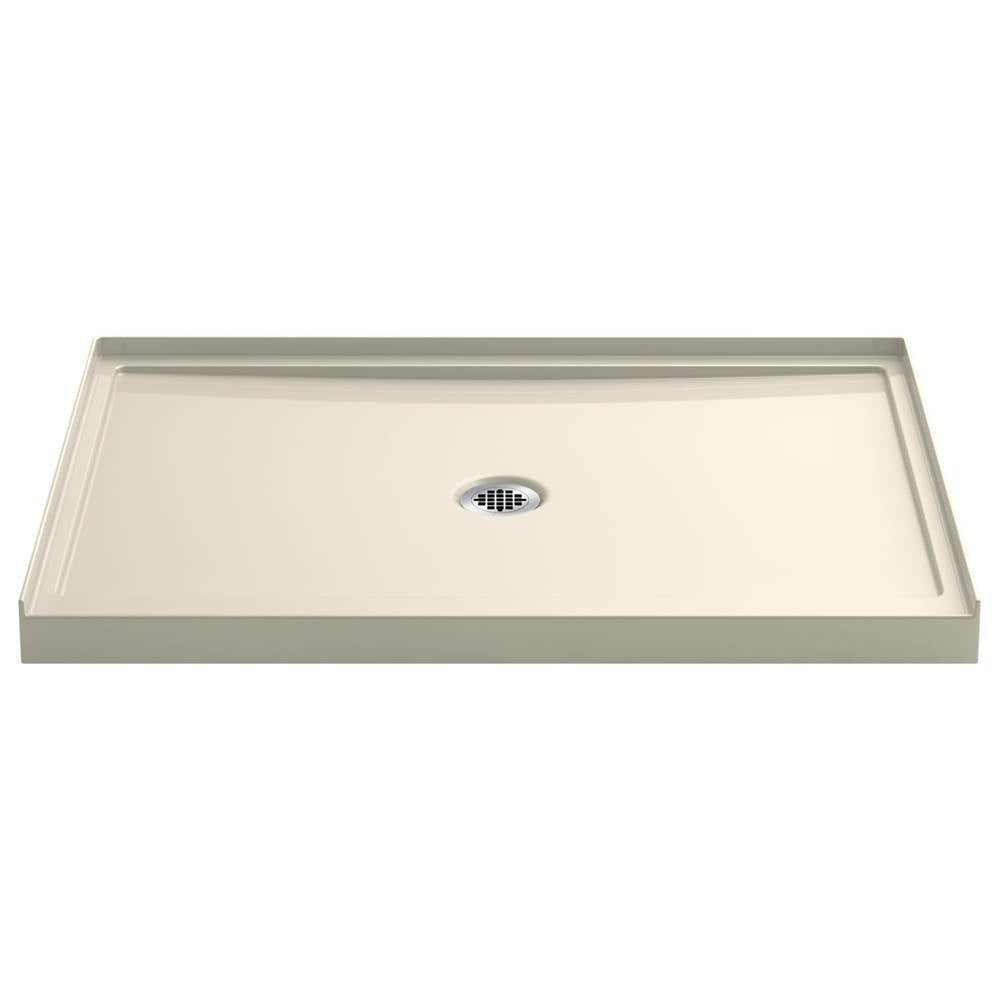 Kohler - Rely 48-in x 34-in Single-Threshold Shower Base with Center Drain, Ice Grey