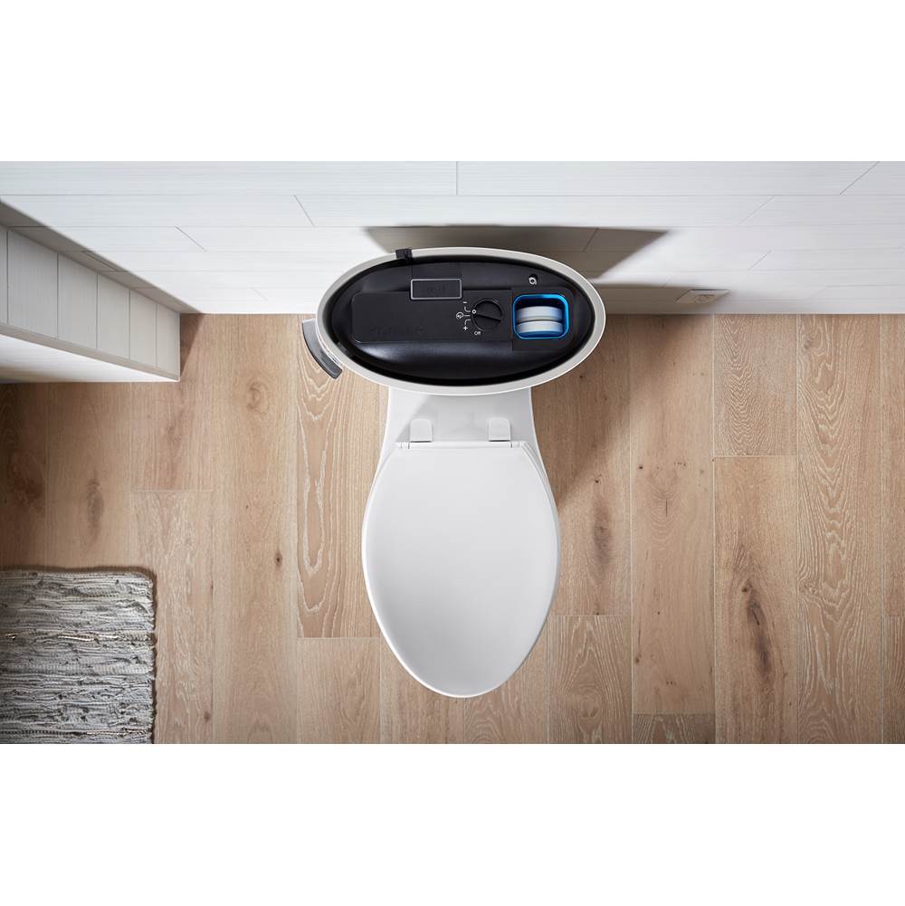 Betello ContinuousClean XT two-piece elongated toilet with skirted trapway, 1.28 gpf