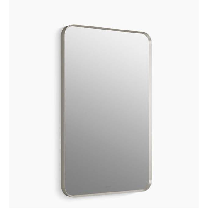 Kohler - Essential 22'' x 34'' rectangular framed mirror - Brushed Nickel