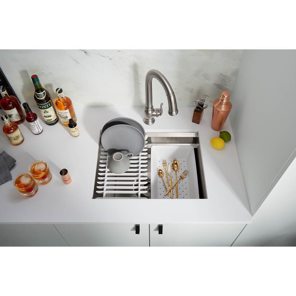 Prolific 23'' undermount single-bowl workstation kitchen sink