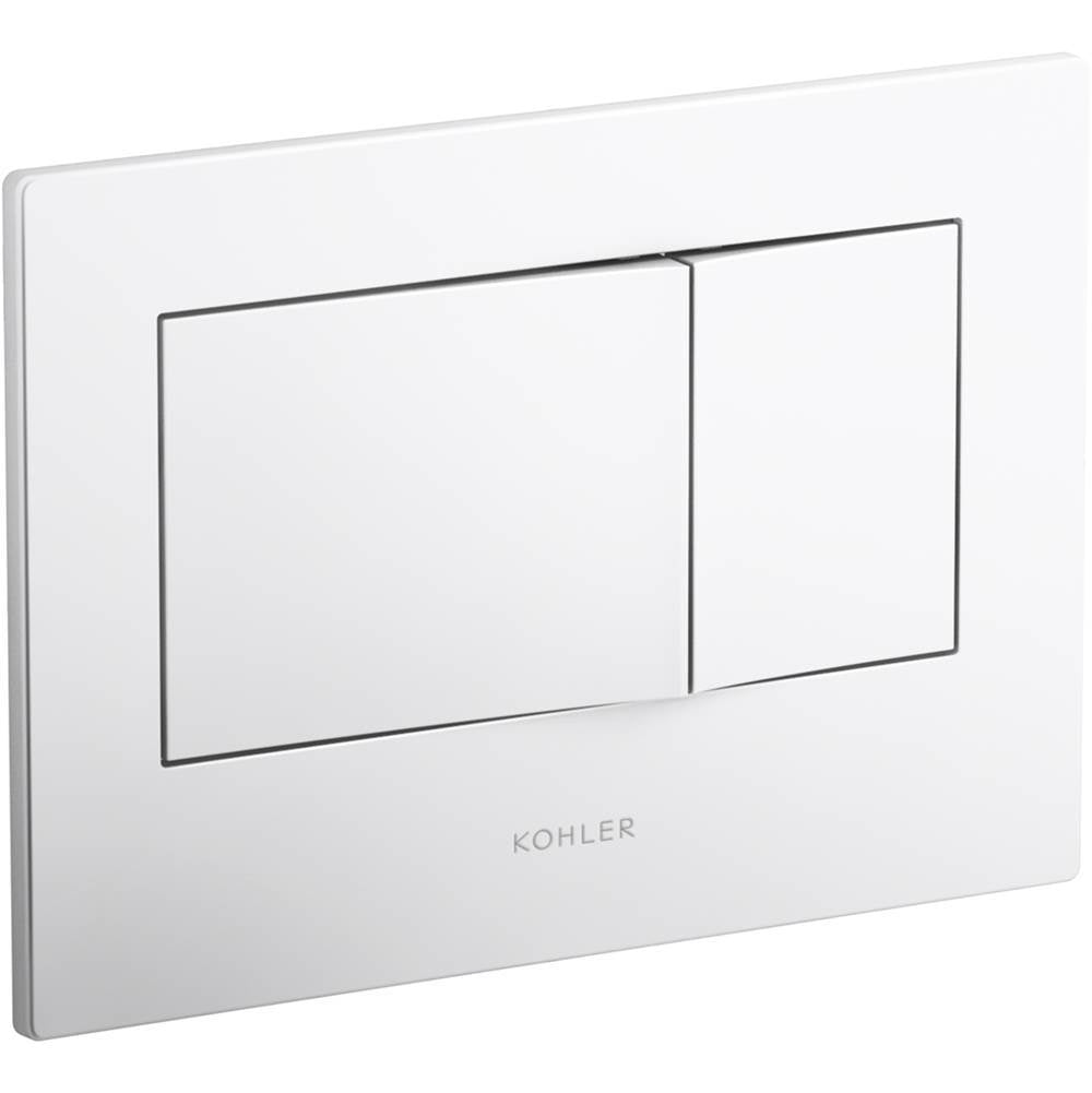 Kohler - Bevel Flush actuator plate for 2''x4'' in-wall tank and carrier system - White