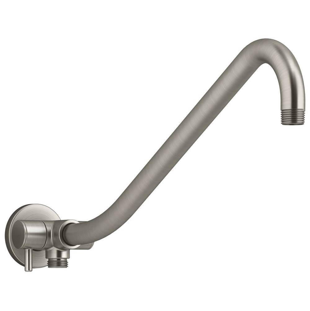 Kohler - Gooseneck Rainhead arm with 2-way diverter - Vibrant Brushed Nickel