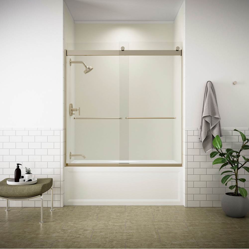 Purist Rite-Temp bath and shower trim kit with push-button diverter and lever handle, 1.75 gpm