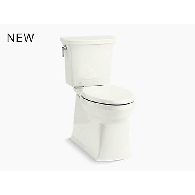 Kohler - Corbelle Two-piece elongated toilet with skirted trapway, 1.28 gpf - Dune