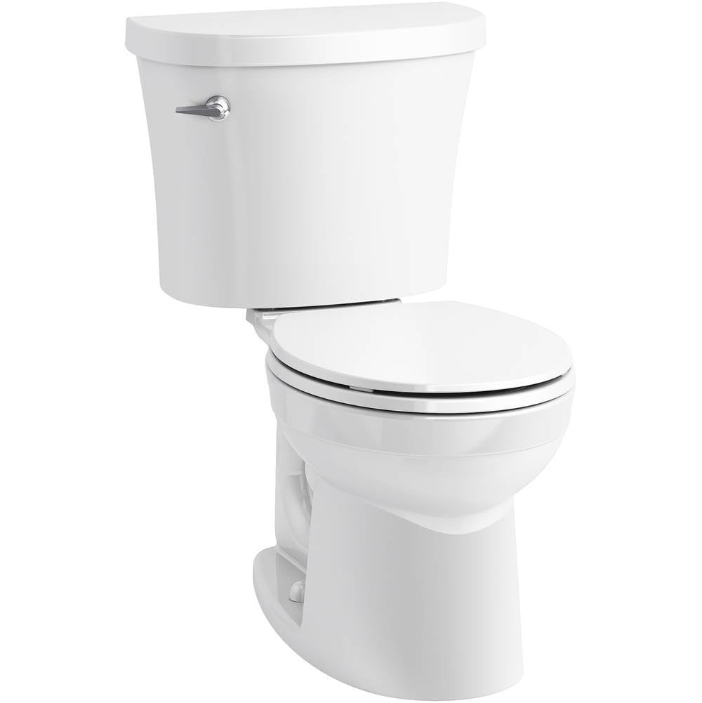 Kohler - KingstonE Two-piece round-front toilet, 1.28 gpf - White