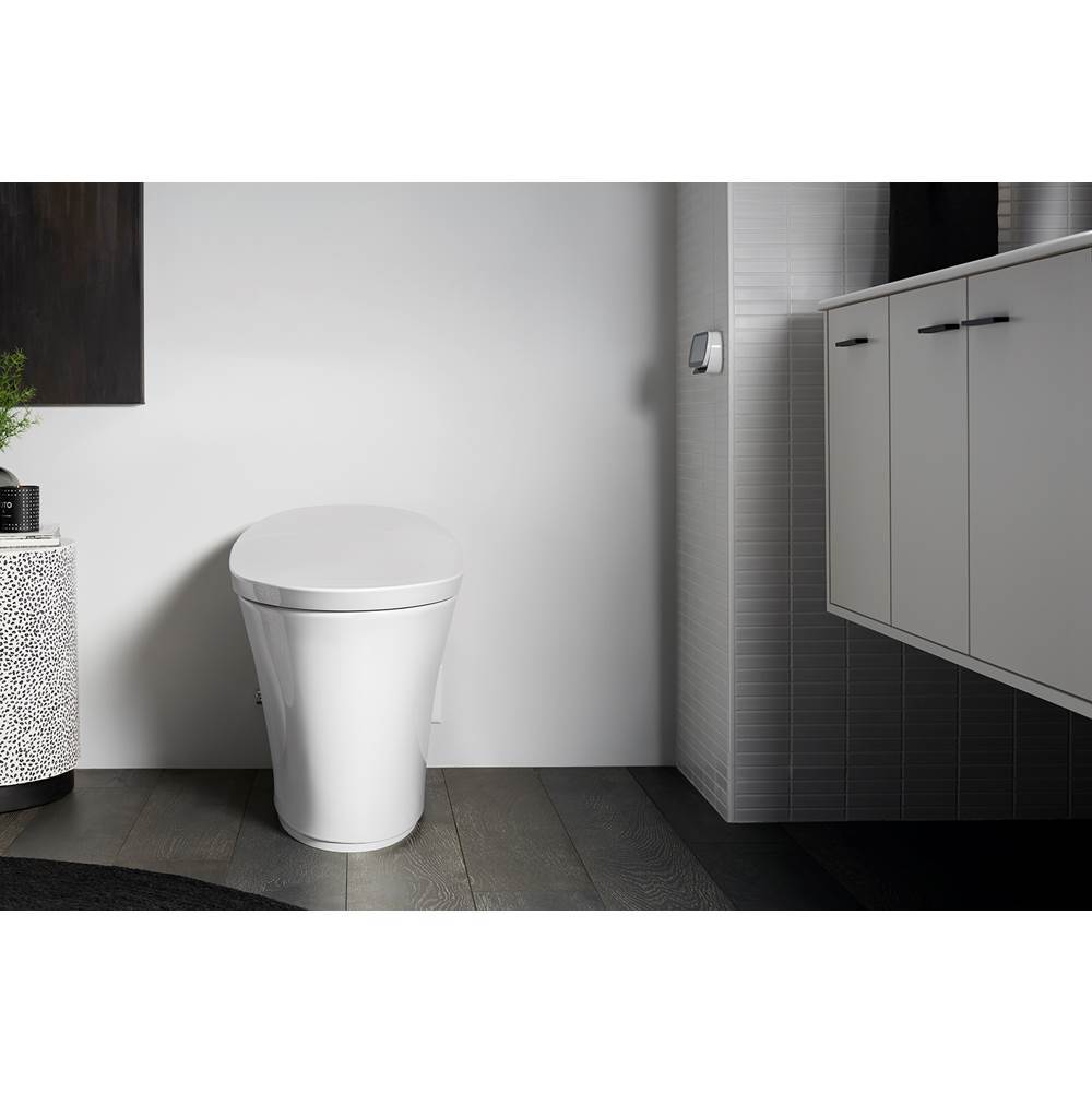 Veil One-piece compact elongated smart toilet, dual-flush