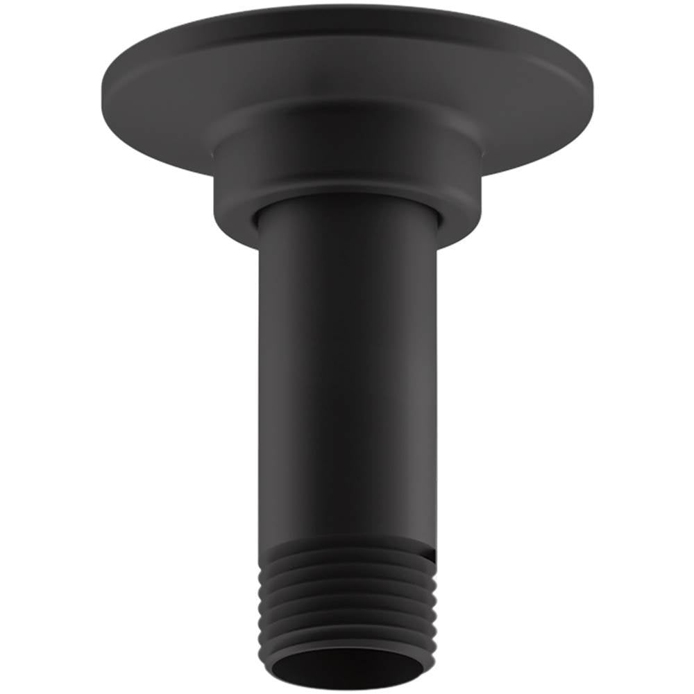 Kohler - 3'' ceiling-mount single-function rainhead arm and flange - Matte Black
